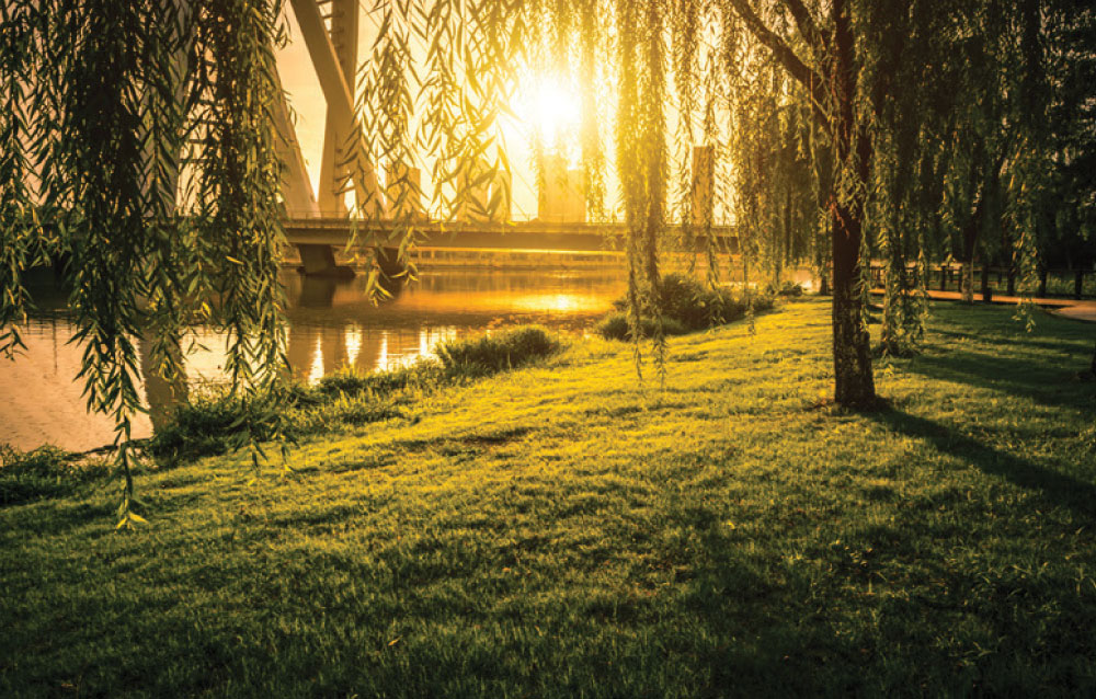 sunset-lake